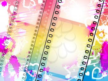 Background Filmstrip Meaning Empty Space And Design