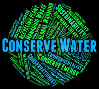 Conserve Water Meaning Liquid Aqua And Conserves