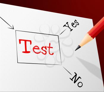 Quiz Test Indicating Questions And Answers And Quizzes Choosing