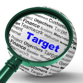 Target Magnifier Definition Meaning Business Goals Aims And Objectives
