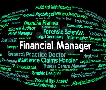 Financial Manager Representing Finances Managing And Profit