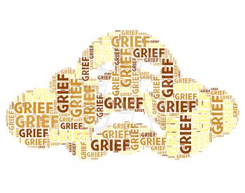 Grief Word Indicating Broken Hearted And Words