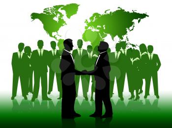 Business People Representing Working Together And Businesspeople