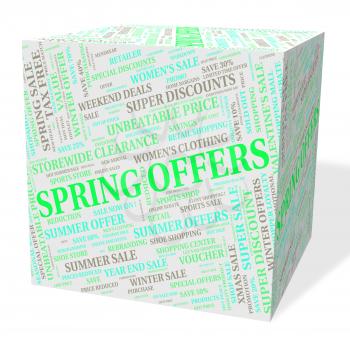 Spring Offers Meaning Savings Bargain And Discount