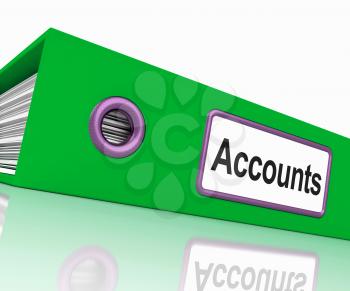 Accounts File Showing Accounting Profit And Expenses