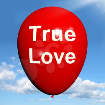 True  Love Balloon Representing Lovers and Couples