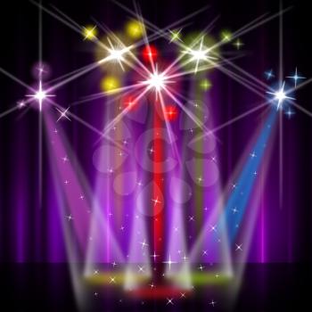 Stage Red Meaning Lightsbeams Of Light And Lightsbeams Of Light