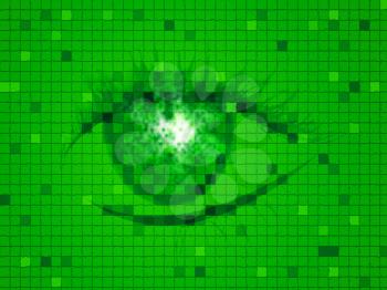 Background Eye Indicating Iris Green And Look