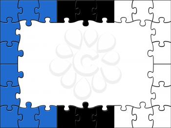 Estonia Jigsaw Showing Empty Space And Game