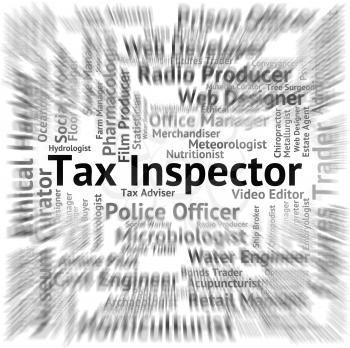 Tax Inspector Representing Investigator Supervisor And Monitor