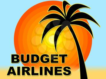Budget Airlines Meaning Low Cost And Plane