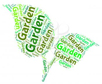 Garden Word Showing Lawn Outdoor And Words