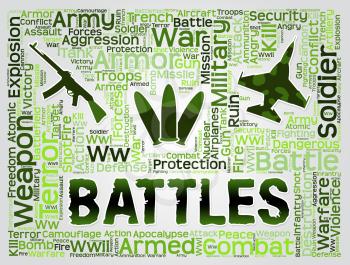 Battles Words Indicating Military Action And Scuffle