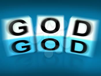 God Blocks Displaying Deities Gods or Holiness