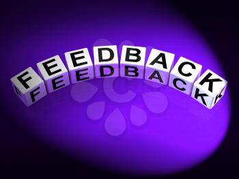 Feedback Dice Meaning Comment Evaluate and Review