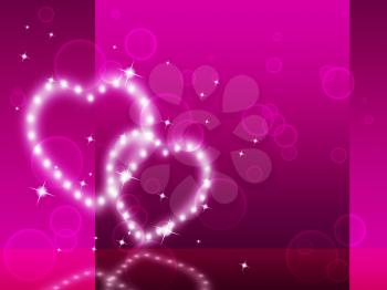 Pink Hearts Background Meaning Affection Desire And Glittering
