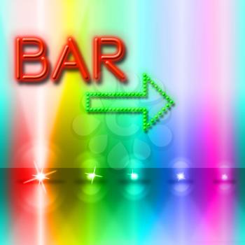 Color Spotlight Representing Traditional Pub And Tavern