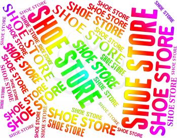 Shoe Store Representing Retail Sales And Commercial