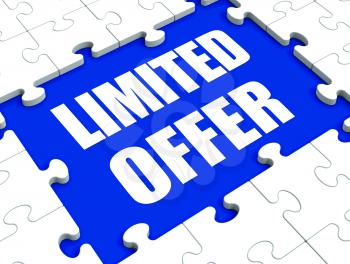 Limited Offer Puzzle Showing Deadline Product Promotion