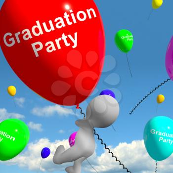 Graduation Balloons Shows School College Or University Graduations