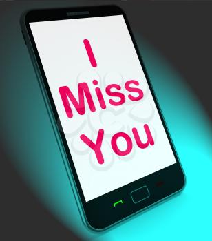 I Miss You On Mobile Meaning Sad Longing Relationship