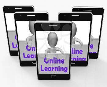 Online Learning Sign Phone Meaning E-Learning And Internet Courses