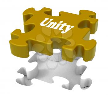 Unity Showing Partners Teams Teamwork Or Collaboration