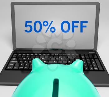 Fifty Percent Off On Notebook Shows Cheap Products And Discounts