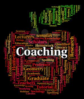 Coaching Word Showing Give Lessons And Instructing