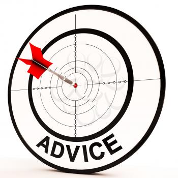 Advice Target Showing Support Help Knowledge Instructions And Information
