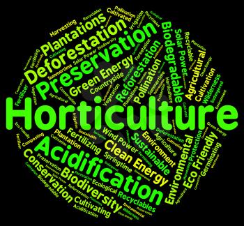 Horticulture Word Showing Gardening Horticultural And Planting