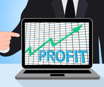 Profit Chart Graph Displaying Increase Cash Wealth Revenue