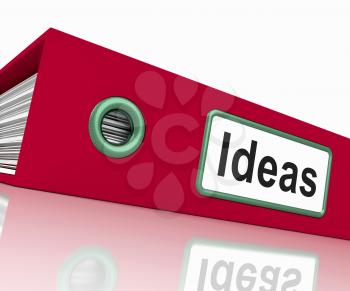 Ideas File Shows Concepts Or Creativity