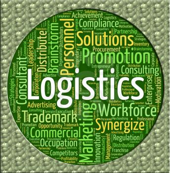 Logistics Word Showing Words Coordinate And Analyze