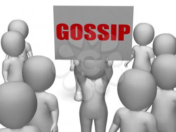 Gossip Board Character Meaning Secret Whispering Gossiping And Rumouring