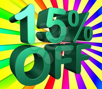 Fifteen Percent Off Meaning Clearance Closeout And Savings