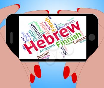 Hebrew Language Showing Vocabulary Israel And Lingo