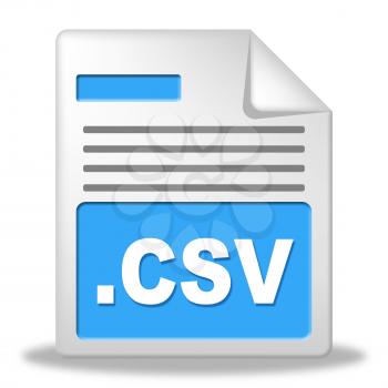 Csv File Indicating Comma Seperated Values And Folders Correspondence