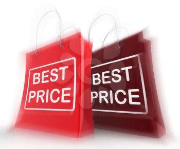 Best Price Shopping Bags Representing Discounts and Bargains
