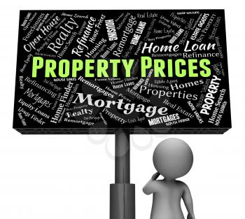 Property Prices Indicating Real Estate And Properties