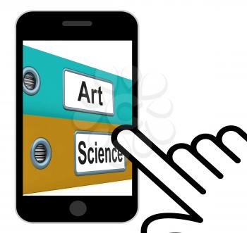 Art Science Folders Displaying Humanities Or Sciences