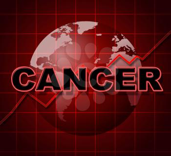 Cancer Graph Representing Finance Infograph And Cancers