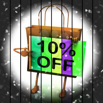Ten Percent Reduced On Bags Shows 10 Promotions