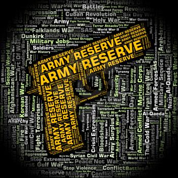 Army Reserve Representing Home Guard And Word