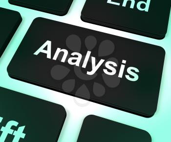 Analysis Computer Key Shows Checking And Examining