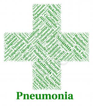 Pneumonia Illness Indicating Poor Health And Sick
