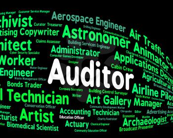Auditor Job Showing Position Occupation And Inspectors