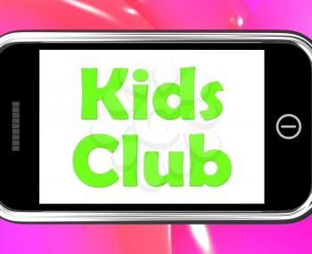 Kids Club On Phone Meaning Children's Activities