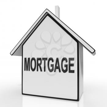 Mortgage House Showing Property Loans And Repayments