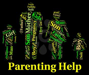 Parenting Help Representing Mother And Child And Mother And Child